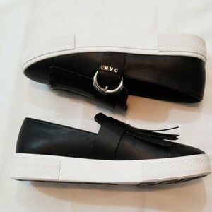 DNKY NEW Slip On Sneaker Black White 8.5